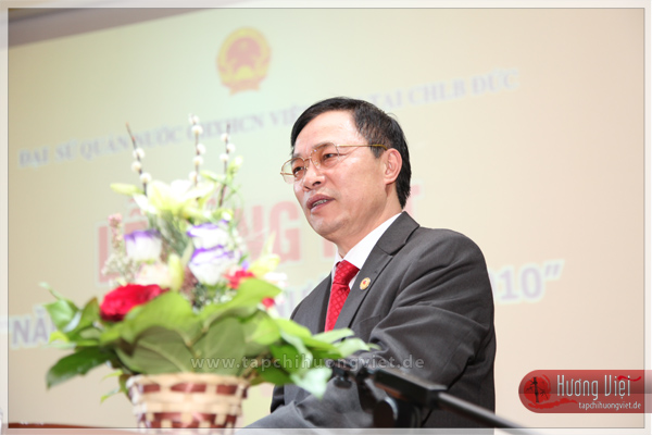 Đại sứ Đỗ Hòa Bình cho biết việc tổ chức thành công rực rỡ -Năm Việt Nam tại Đức- đã góp phần đưa quan hệ giữa hai nước Việt-Đức lên một tầm cao mới